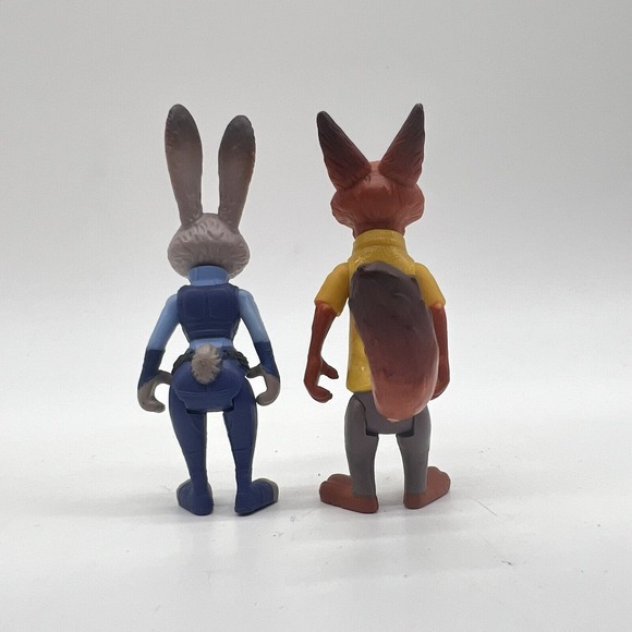Zootopia 3" Small Action Figures Nick Wilde Judy‎ Hopps Toy Disney Rare HTF - Picture 3 of 3